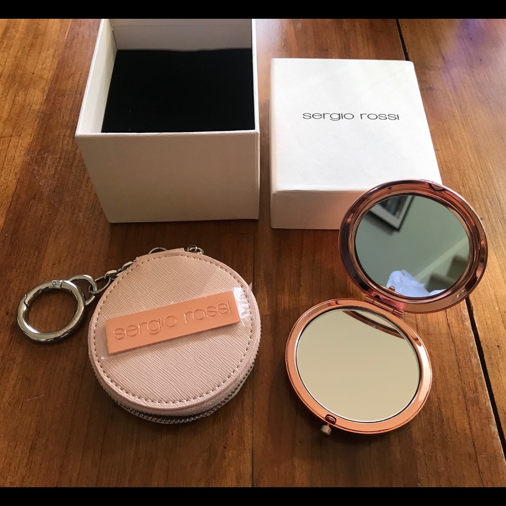 Sergio Rossi Mirror Compact & Case